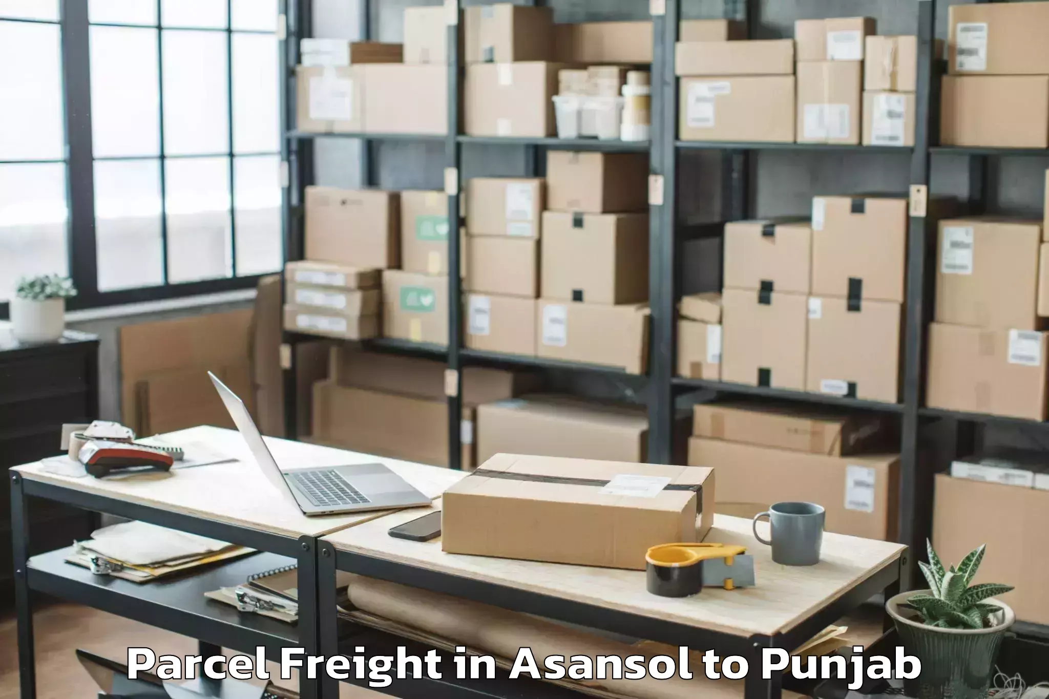 Book Your Asansol to Patiala Parcel Freight Today